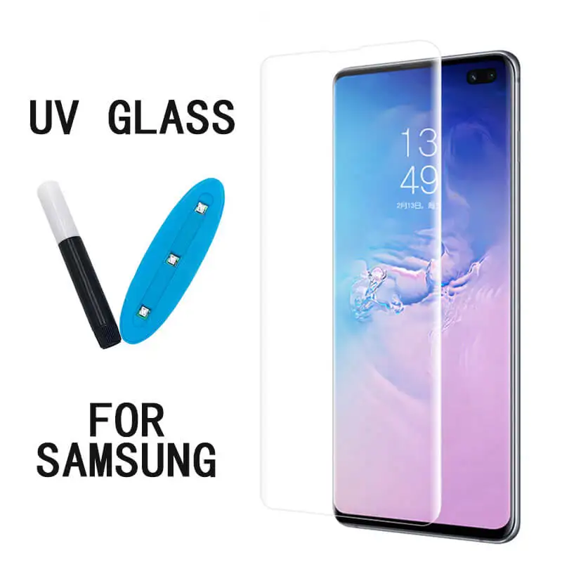 

For Samsung S9 S8Plus S7Edge Note9 Note8 S6Edge Full Size Cover Screen Protector Curved Cover Glass Cell Phone Screen Protector