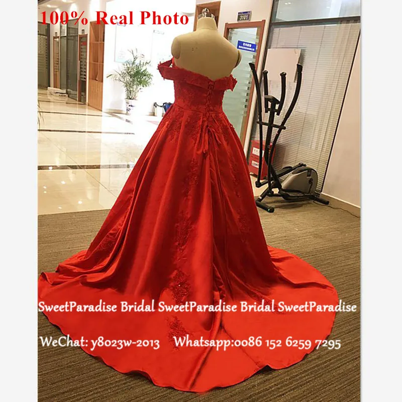 Реальные фотографии красное платье Quinceanera с аппликацией из бисера 2020 открытыми