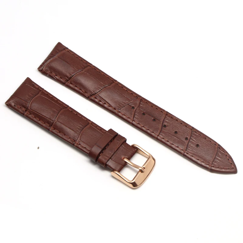 GenuineLeatherWatchbands20mmwatchstraputterfly ремешок с пряжкой стальной ремешок с пряжкой подходит для samsung Galaxy Watch gear s3 frontier - Цвет ремешка: Brown rosegold