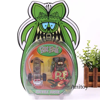 

Hot Toy Ratfink Figure Rat Fink Sidewalk Surfer Rat Fink Action Figure PVC Action Figures Collectible Model Toys Gift