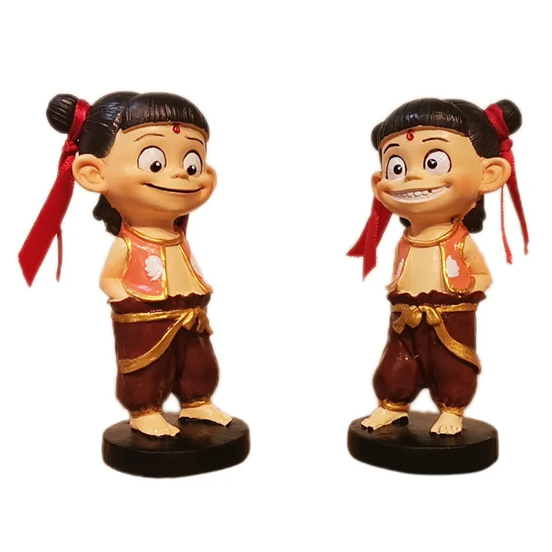10 см милые детские фигурки Nezha из фильма и ТВ игрушки модель стильные куклы со