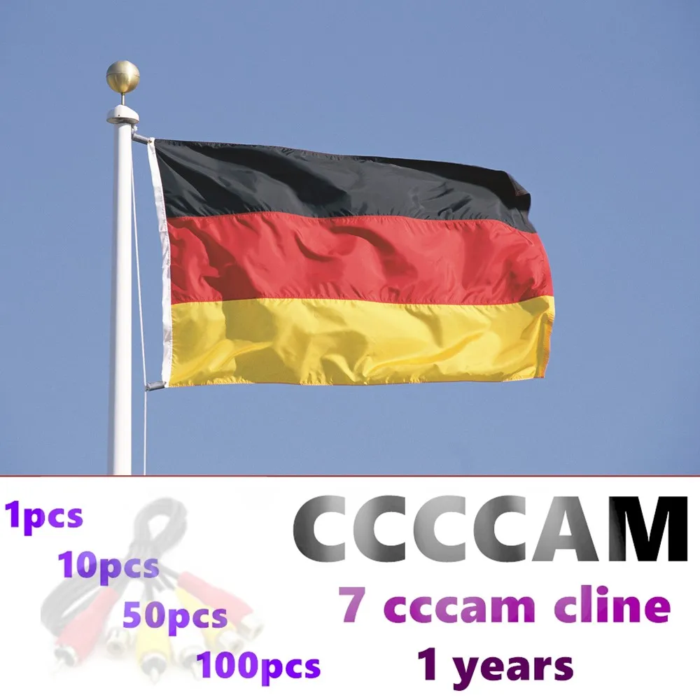 

1/10/50/100pcs Stable server 7 cccam cline is suitable for 1year Germany V8 super, v7HD, v7s, IPS2 satellite receivers