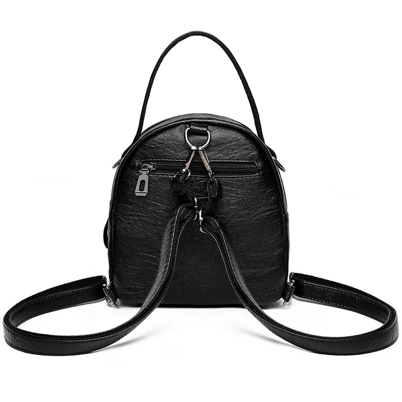 Стиль корейско-Стиль Универсальный мини-рюкзак Для женщин из мягкой Pu искусственной кожи Повседневное дорожная сумка через плечо, Сумки из натуральной кожи