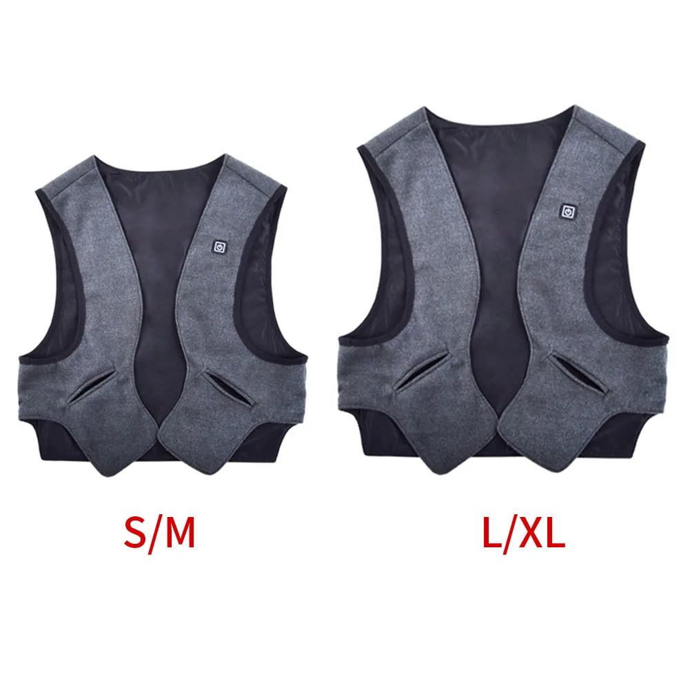 Sleeveless Warm Heating Vest Far Infrared Fast Sports USB Winter Electric Outdoor Adjustable Temperature Waistcoat Adult