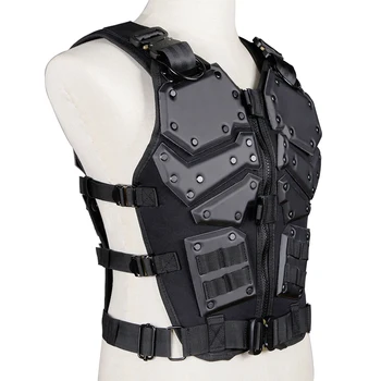 

Outdoor Body Armor Tactical Vest Men Game Hunting Plate Carrier Combat Body Black And Tan Color Armor Vest Waistcoat