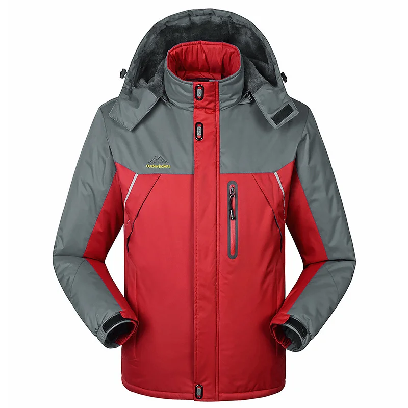 

-30 C Thick Velvet Down & Parka Coat 2019 Warm Winter Jacket Waterproof Windproof Men's Windbreake