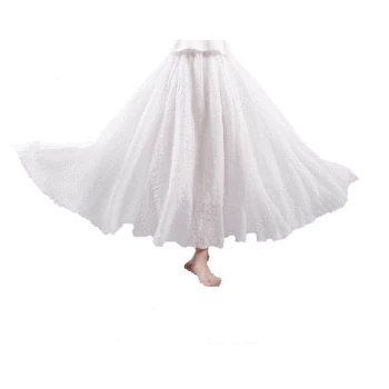 

Fashion women's 2020 new fashion cotton hemp skirt linen solid national style long skirt big swing skirt