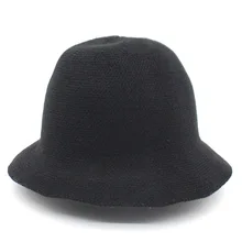 OUBR трендовая Брендовая женская шерстяная Рыбацкая шляпа наружная теплая шляпа в стиле ретро высокого качества вязаная шапка Дамы незамерзающий шляпа