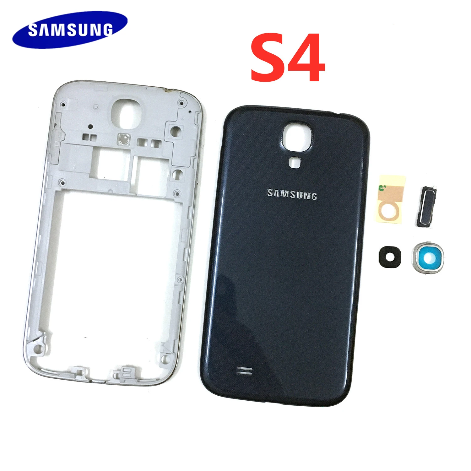 Оригинальный чехол средней рамки корпуса для Samsung Galaxy S4 I9500 I337 i9505 i747 + задняя