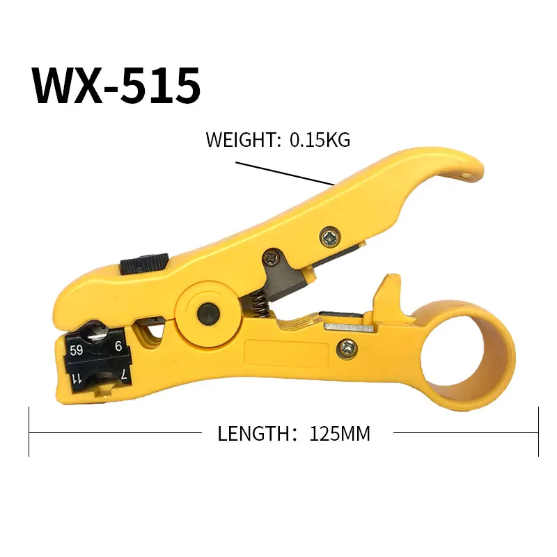 

Network Tools Multi-Function Wire Stripper Tools Grinding Teeth Mulit Colors Stripping Pliers Crimping Pliers WX-301