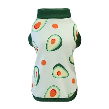 

Autumn Winter Cute Cartoon Print Small Pet Coat Warm Clothes For Chihuahua Shih Tzu Sweatshirt Puppy Cat Pullover hot