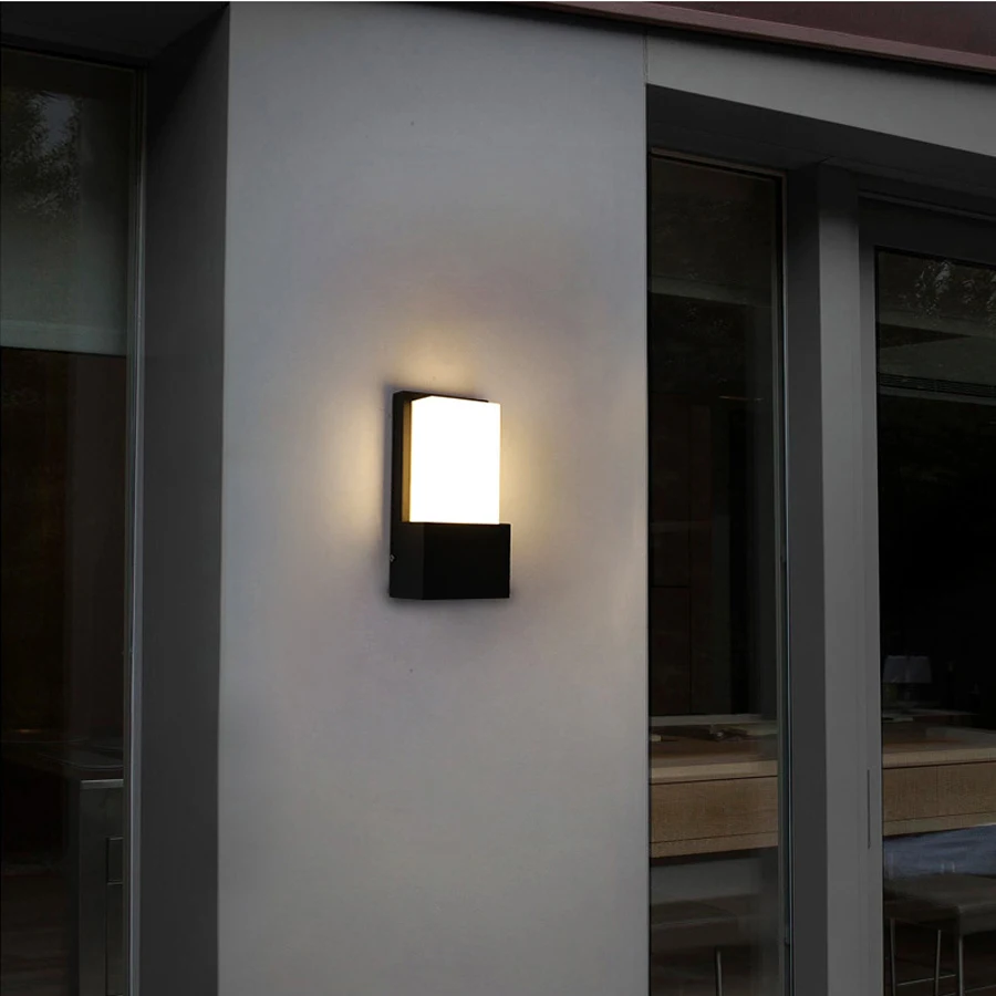 

Indoor Outdoor LED Wall Lamps 12W Waterproof IP65 Metal Wall Light Courtyard Porch Corridor Bedroom Bedside Wall Sconce Lampada