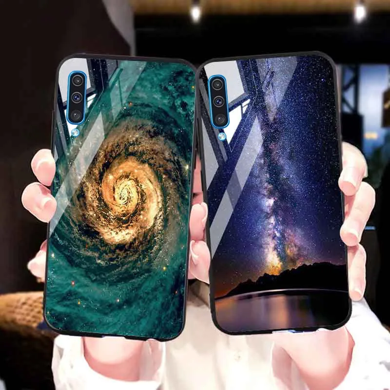 

Phone Case For Samsung A50 Cases Tempered Glass Bumper For Samsung Galaxy A51 A40 A70 A30 A20 A10 A10s A30s A80 A90 5G A60 Cover