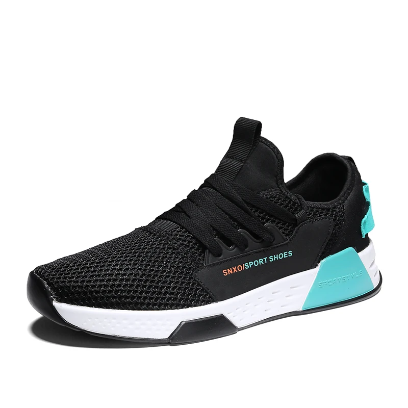 Men Mesh Sneakers Breathable Casual Vulcanize Sports Shoes Male Lace Up No-slip Wear Running Shoes Zapatillas Hombre Deportiva