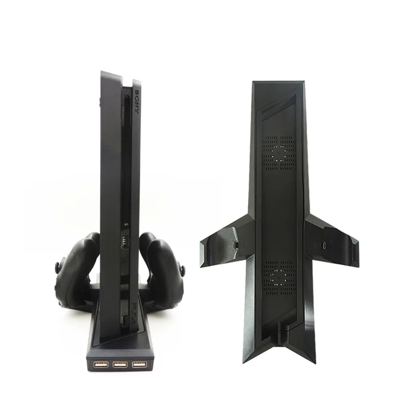 

PS4/PS4Slim Host Fixed Charger Holder Fan Radiator Support Large Airplane Fixed Charger PS4 Double Charge Holder