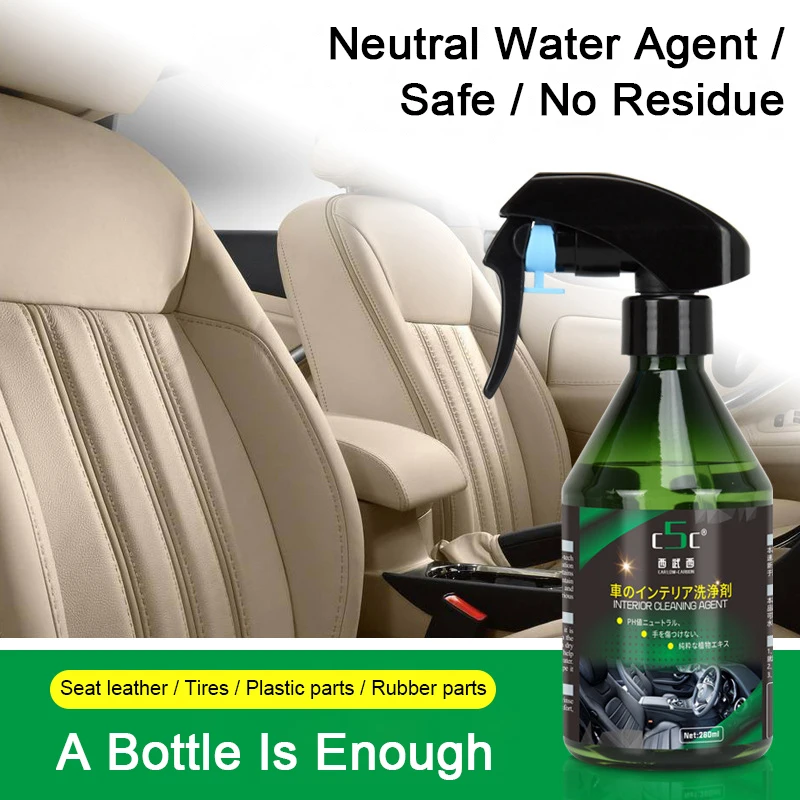 CarInteriorCleanerAutoLeatherSprayFoamCleaningToolsSeatSofaDashboardUpholstery
