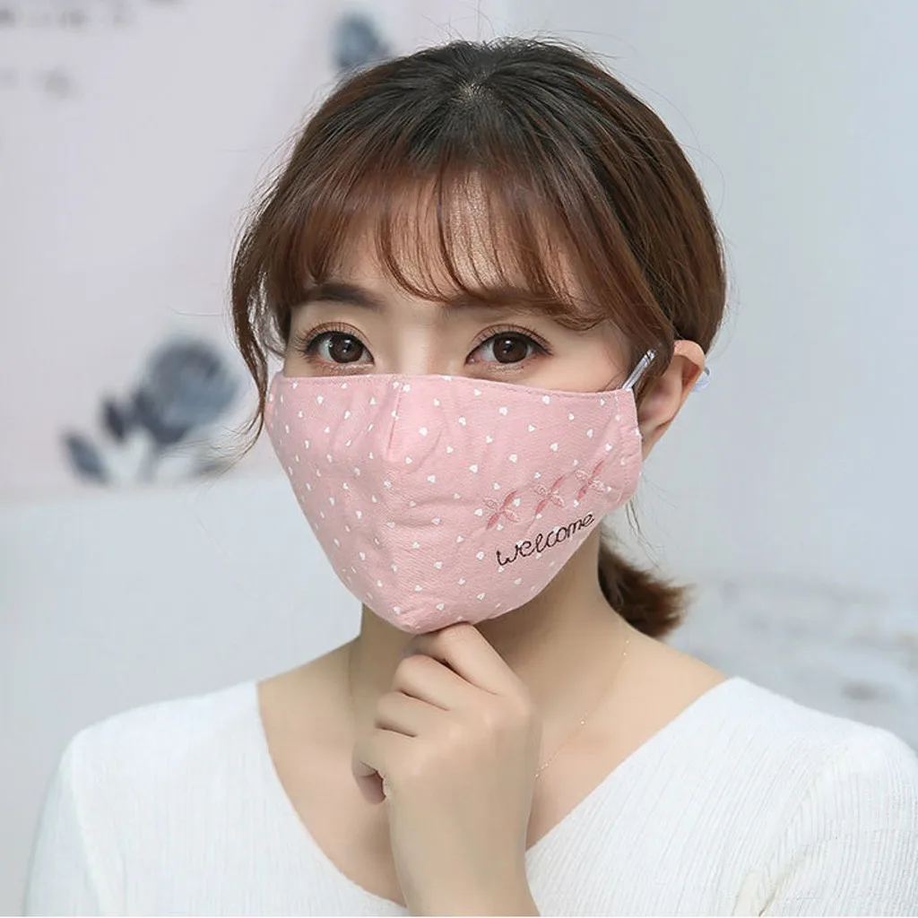 Men And Women Adult Washable Anti Dust Mask Anti-ultraviolet Letter Print # 2020 | Спорт и развлечения
