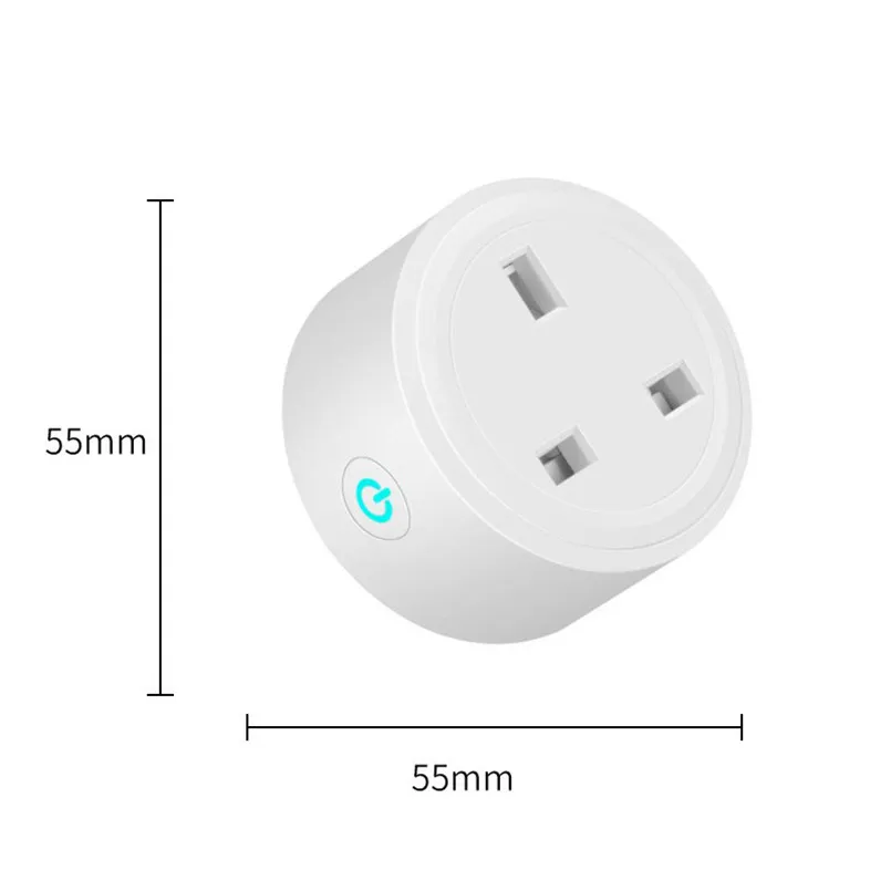 WiFi Smart Socket Remote Control Home Wireless Timer Switch Outlet UK Six Functions Cycle Delayed Intelligent Timing 40AUG2206