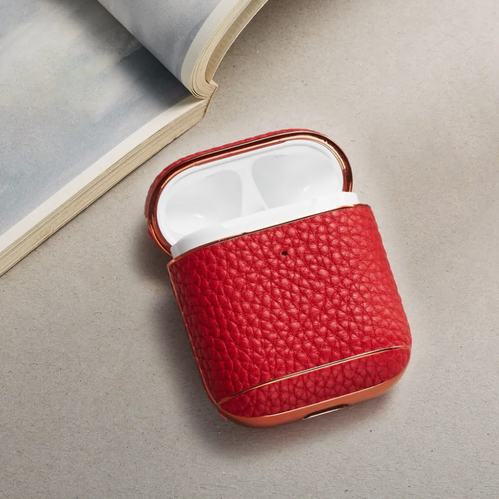 Кожаный чехол для Apple Airpods защита от падения Чехол для Apple гарнитура для AirPods чехол s для Airpods 2 Чехол 917#2