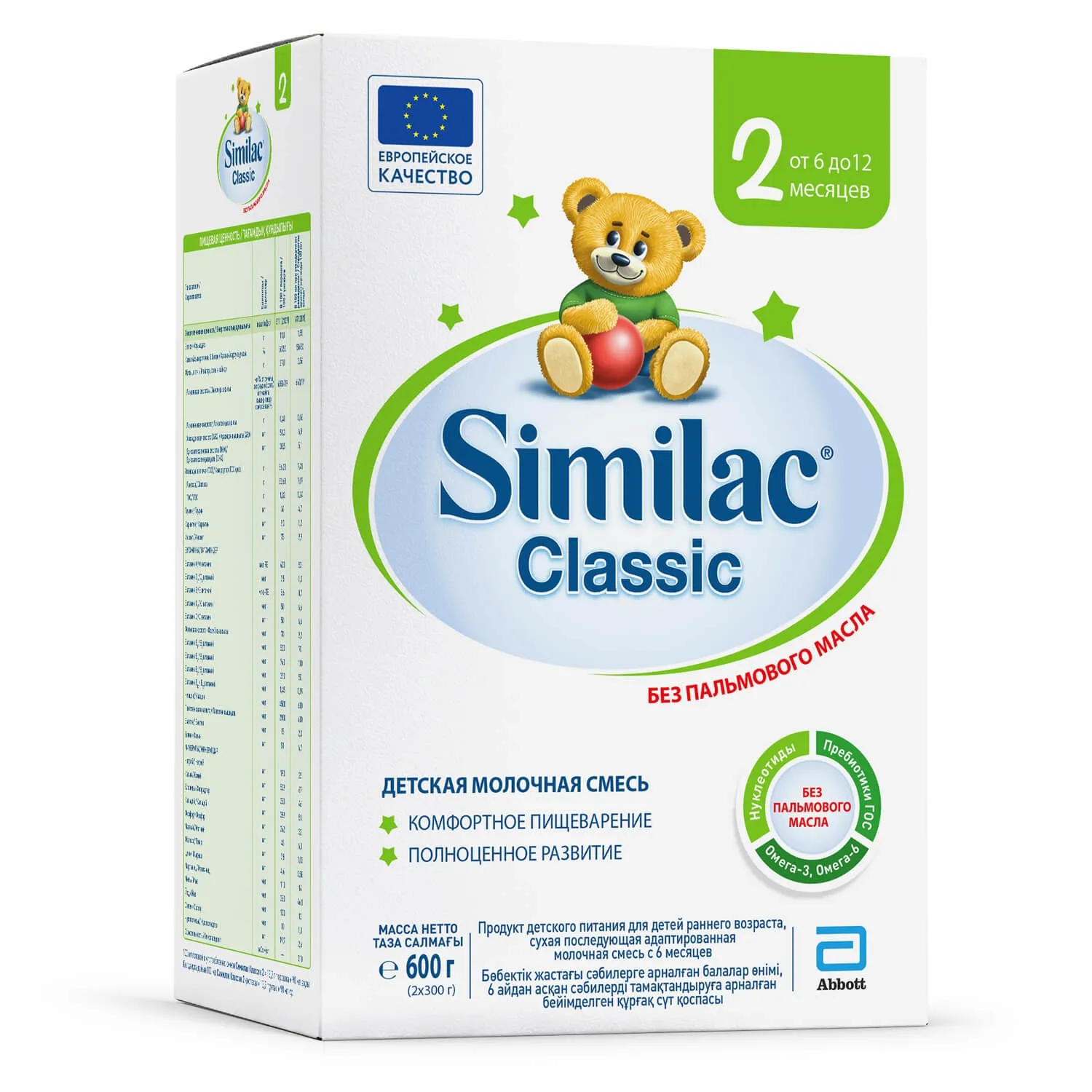 Сухая молочная смесь Similac Classic 2 для детей от 6 до 12 мес., 600 г