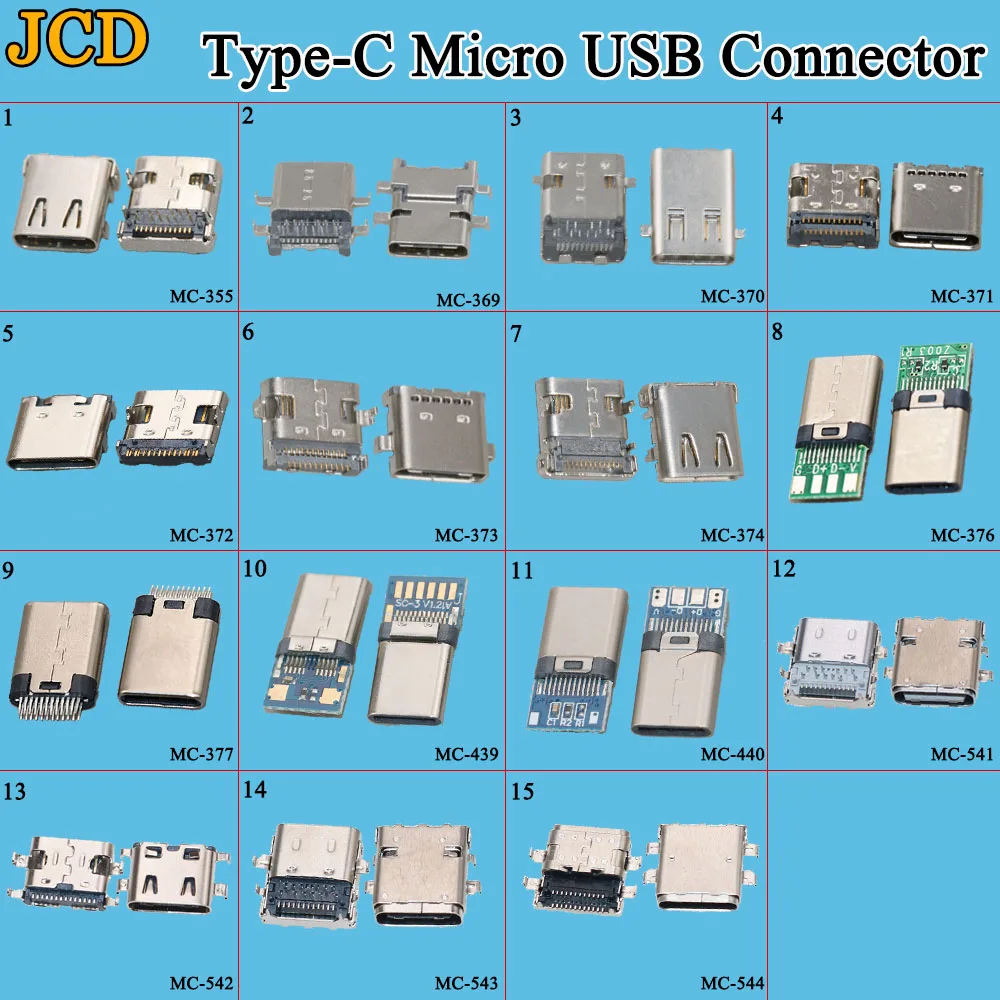 JCD высокоскоростной интерфейс передачи данных micro 3 1 usb шт. USB Тип C мама разъем SMT c
