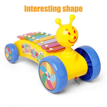 

Snail Shape Plastic Hammer Horn Eight-Tone Piano Clockwork Early Education Musical Toys Hot Sales