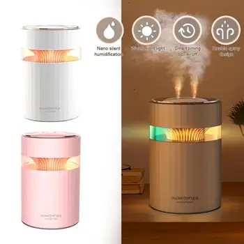 

Small Mist Wireless Humidifier LED LightUSB Rechargeable Cool Mist Ultrasonic Aroma Diffuser Portable H2O Air Humidificador Home