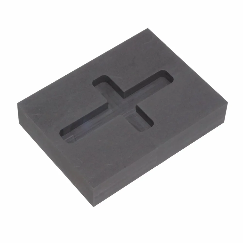 1.2 Troy Ounce Cross Gold Graphite Ingot Mold for Melting Casting Refining