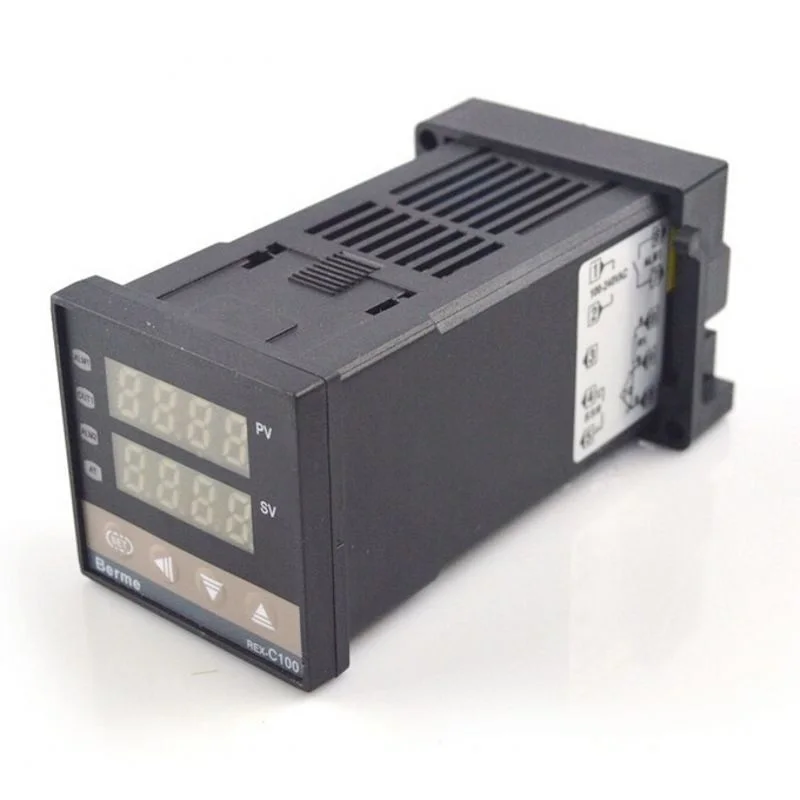 REX-C100 Цифровой термостат регулятор температуры PID термометр SSR 40DA твердотельное реле K термопара зонд радиатор
