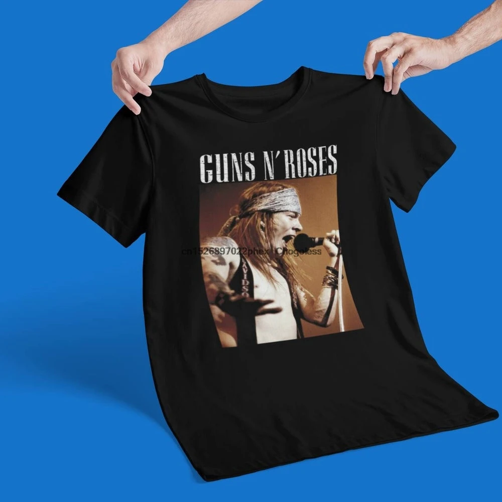 Черная футболка Axl Rose Guns N Roses размер S 3XL США |