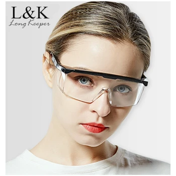 

NEW Clear Safety Goggles Eye Protection Protective Impact-Resistant Glasses Transparent Windproof Anti-fog Anti-Splash Glasses