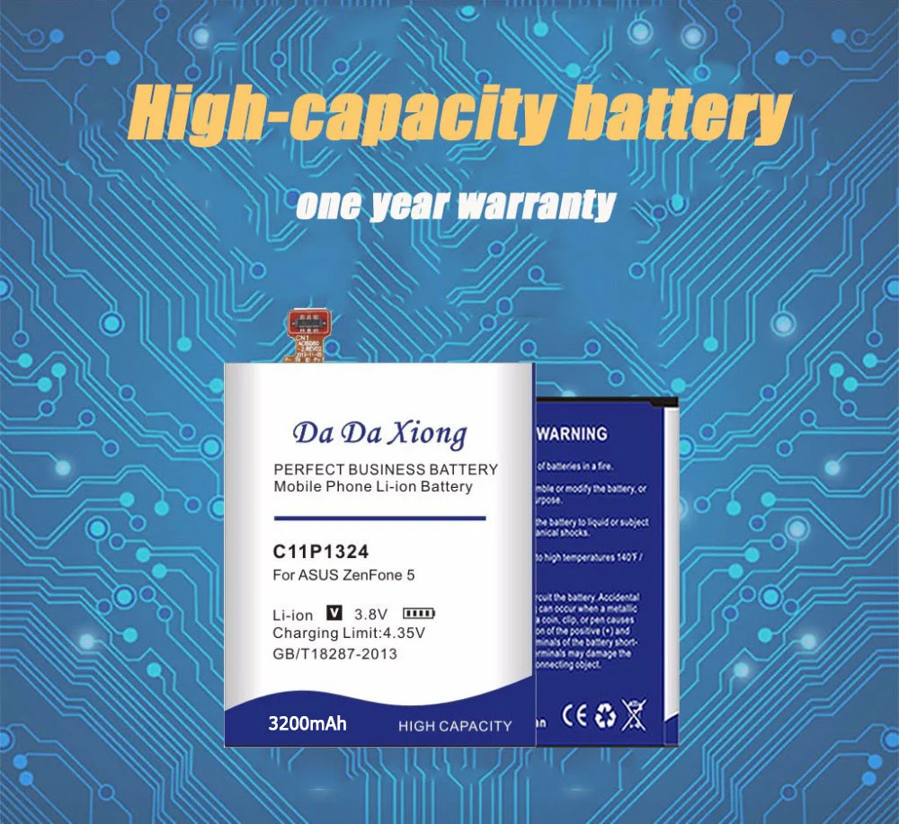 Аккумулятор Da Xiong 3200 мА/ч, C11P1324 Батарея для ASUS ZenFone 5 A500G Z5 A500 A500CG A501CG A500KL 0B200-00850000 T00F T00J