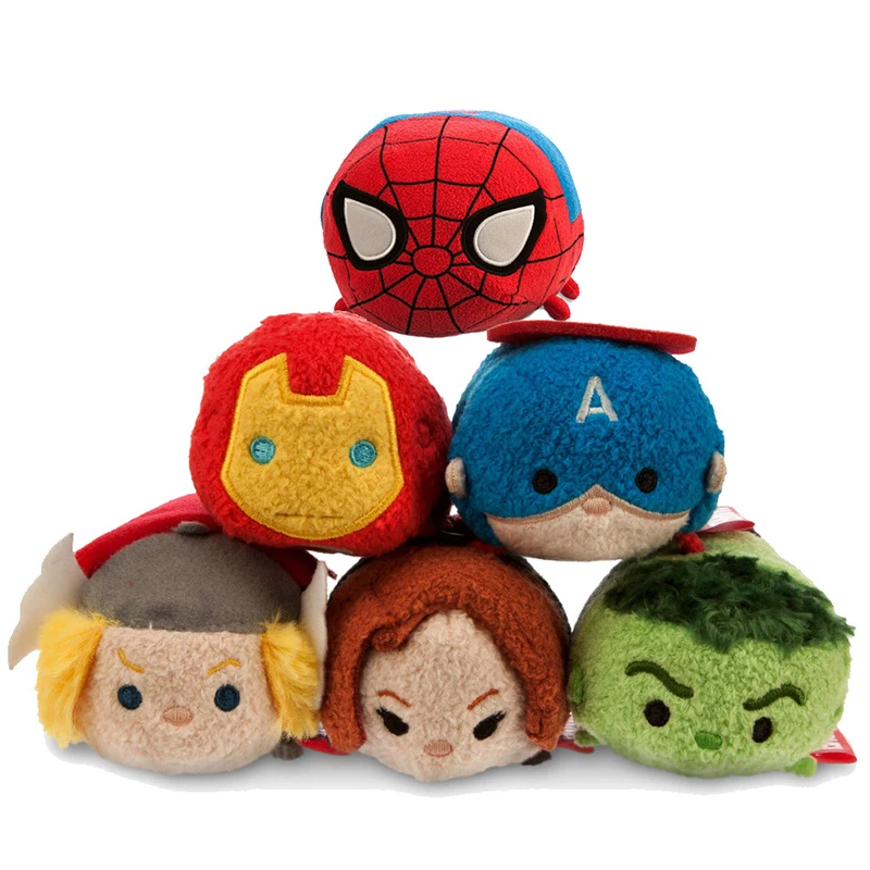 Плюшевая подвеска Tsum мстители Халк Человек-паук Железный человек милые куклы