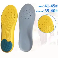 Memory Foam Sport Insoles Sweat Absorption Pads Running Sport Shoe Inserts Breathable Insoles Foot Care Men Women Size 35-45 HD1