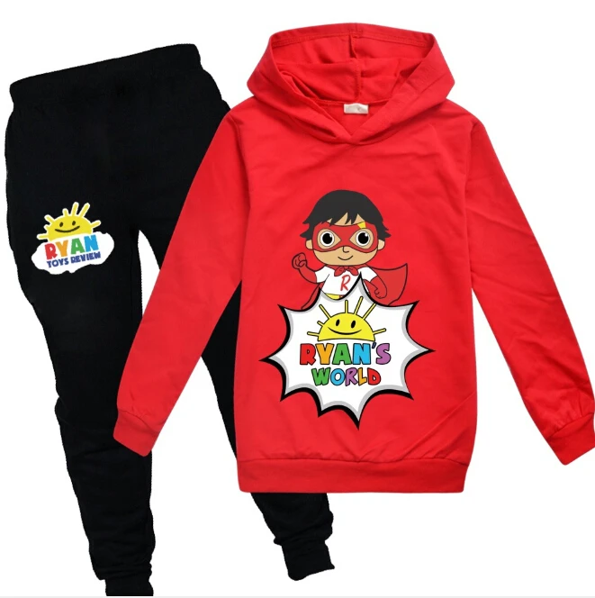 Детские весенне-осенние комплекты с толстовкой и брюками мультяшными игрушками