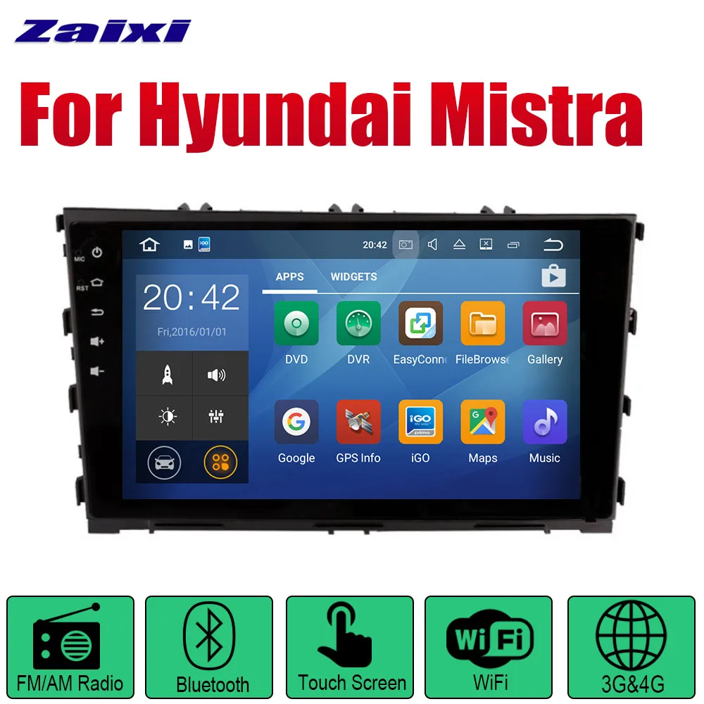 Standard machine ZaiXi Android 2 Din Авто радио для Hyundai Mistra 2013~ автомобильный мультимедийный плеер gps навигационная система Радио стерео - Цвет: Standard machine
