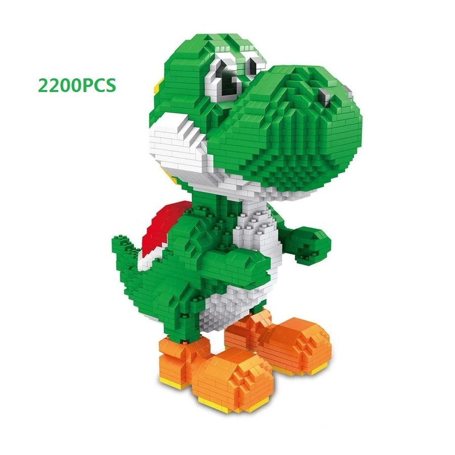 Zmsミニブロック組み立てるアニメフィギュアクッパモデル構築のおもちゃヨッシーボーイギフト漫画brinquedos子供誕生日プレゼント Blocks Aliexpress