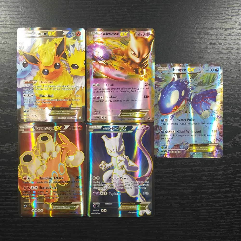 TAKARA TOMY Карты Покемон 100 шт флэш-карты коллекции битва сияющая карточная настольная игра Детские игрушки Подарки 80 EX 20 MEGA