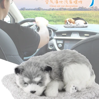 

Vivid Cat for Home Office Styling Ornaments Lovely Dog with Air Purifier Bamboo Charcoal Bag Car Accessories Interior Decoration