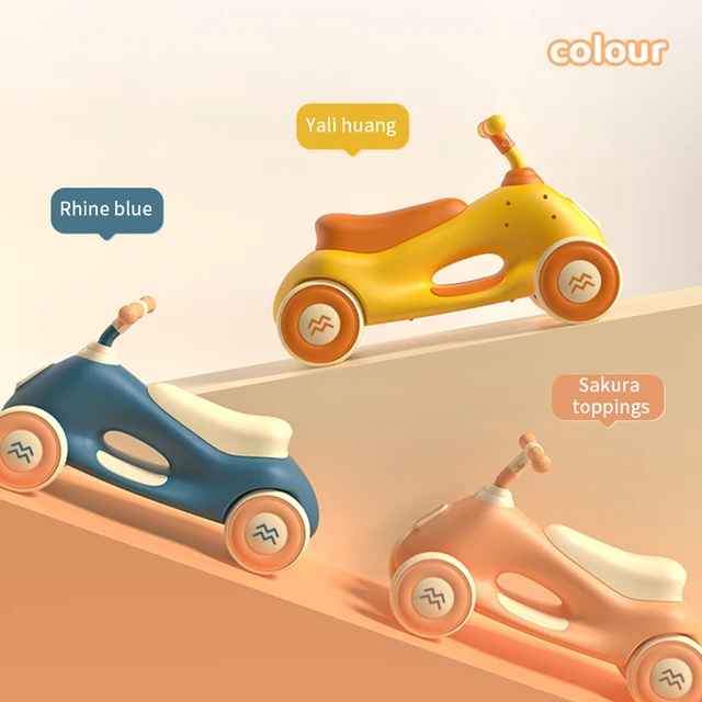 Children'S Scooter 1-3 Years Old Baby Without Foot Pedal Anti-Rollover Can Sit Toys Boys And Girls Riding Toys Children Tricycle 4