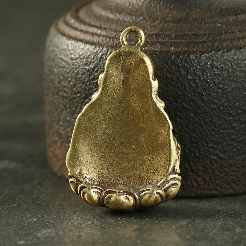 laughing buddha pendants brass (5)