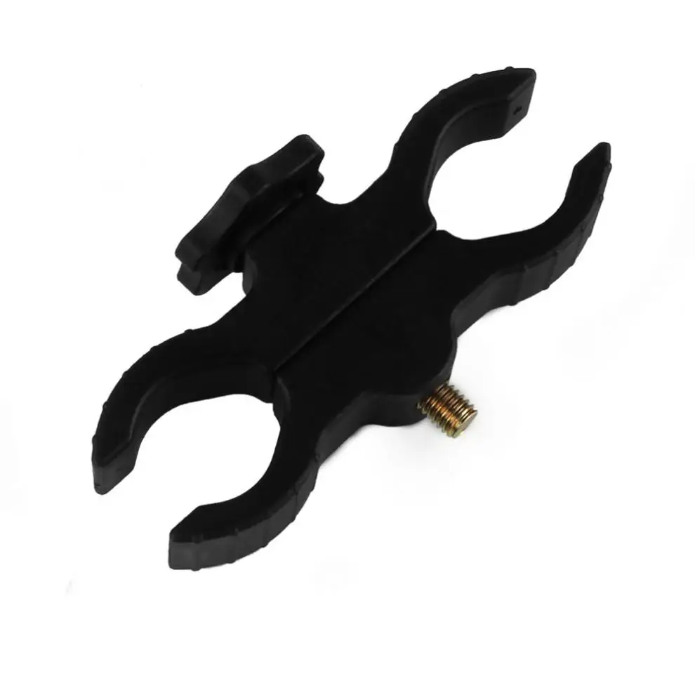 Adjustable Dual Plastic Mounts for Flashlight Laser Scope Torch Night Hunting