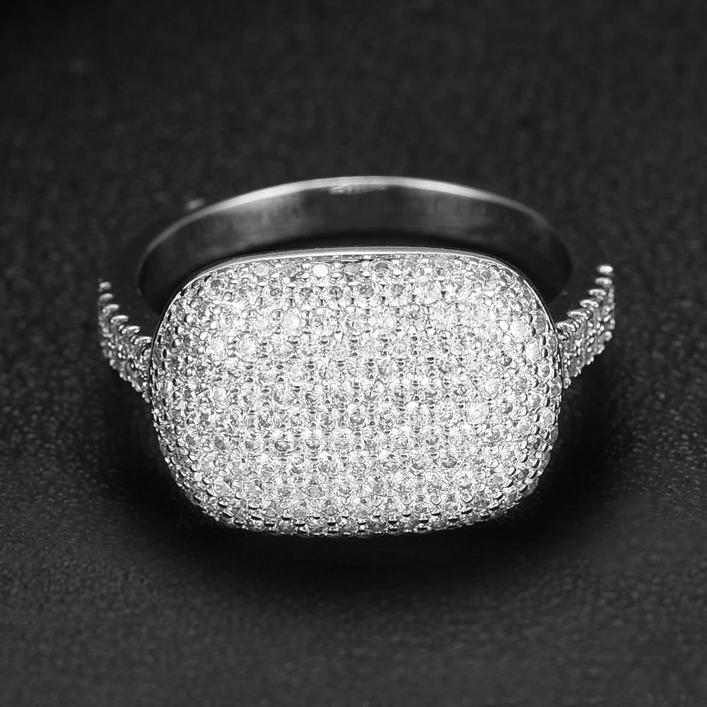 GODKI модные квадратные геометрические кубические циркониевые стопки кольца для женщин кольца для пальцев бусины очаровательное кольцо богемные пляжные украшения