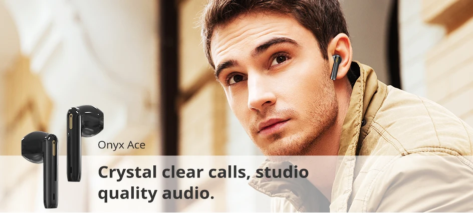 Bluetooth Earphones Tronsmart Onyx Ace TWS Wireless Earbuds aptX Qualcomm Chip Noise Cancelling Touch Control 24H Play IPX5 (1)