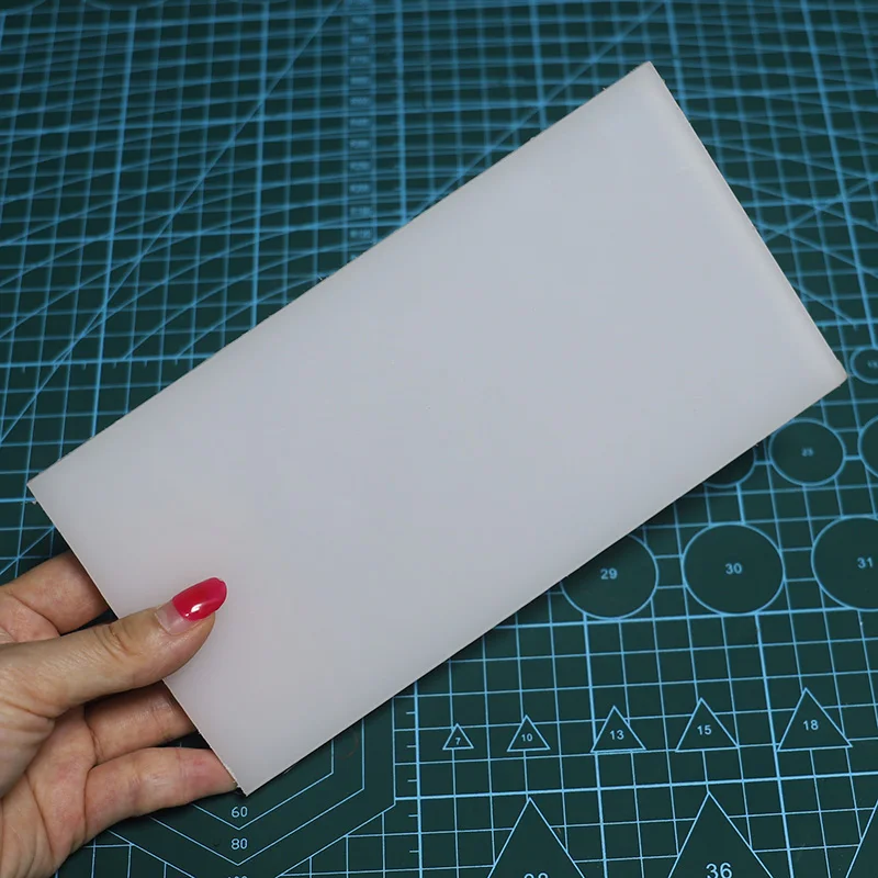QJH 20x10cm 고품질 PVC 흰색 커팅 보드 고무 망치 매트 가죽 공예 도구 펀칭 스탬프 블록 절단