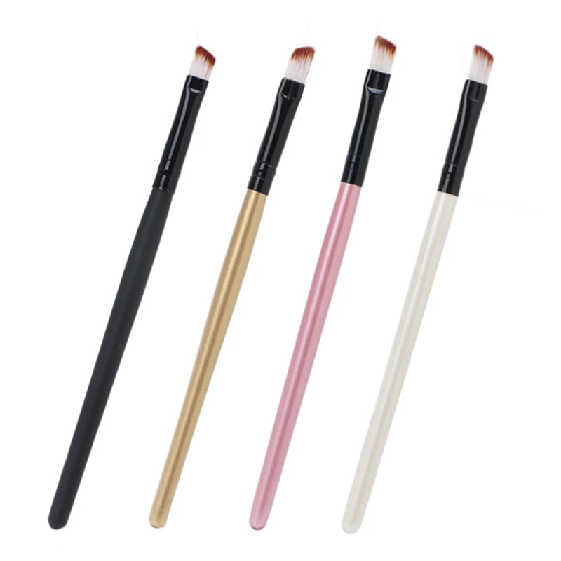 Косметическая угловая кисть для бровей подводка глаз тени век инструмент