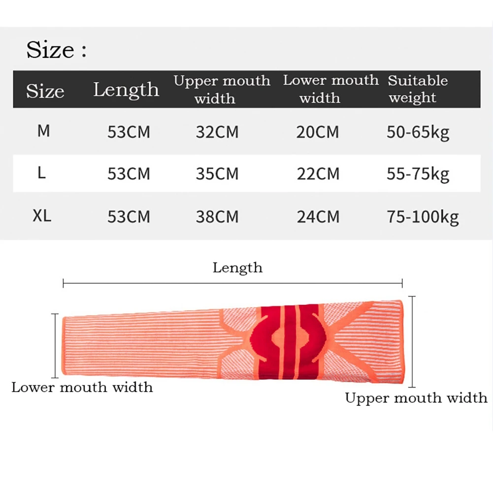 1pc Knee Pad Sleeve Thermal Compression Leg Support Protector For Baseball Basketball Soccer