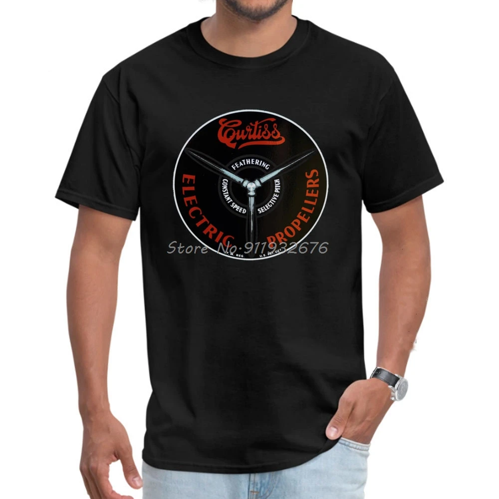 Curtiss Propeller Logo Repro Geek T 