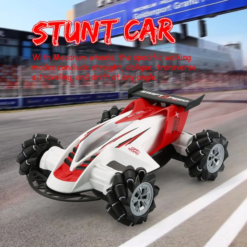 Z108 2,4G 1/10 360 градусов спиннинг трюк rc автомобиль 20 км/ч высокая скорость Mecanum Omni колесо внедорожный Дрифт автомобиль для детская игрушка-подарок
