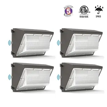 

4 Pack 120W Outdoor LED Wall Pack Light Industrial Commercial Security Porch Fixture Light Daylights 5000K AC 100-277V IP65